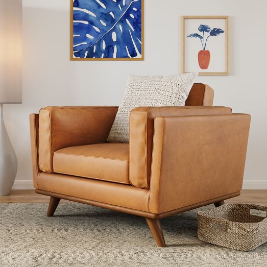 Zander Leather Sofa West Elm