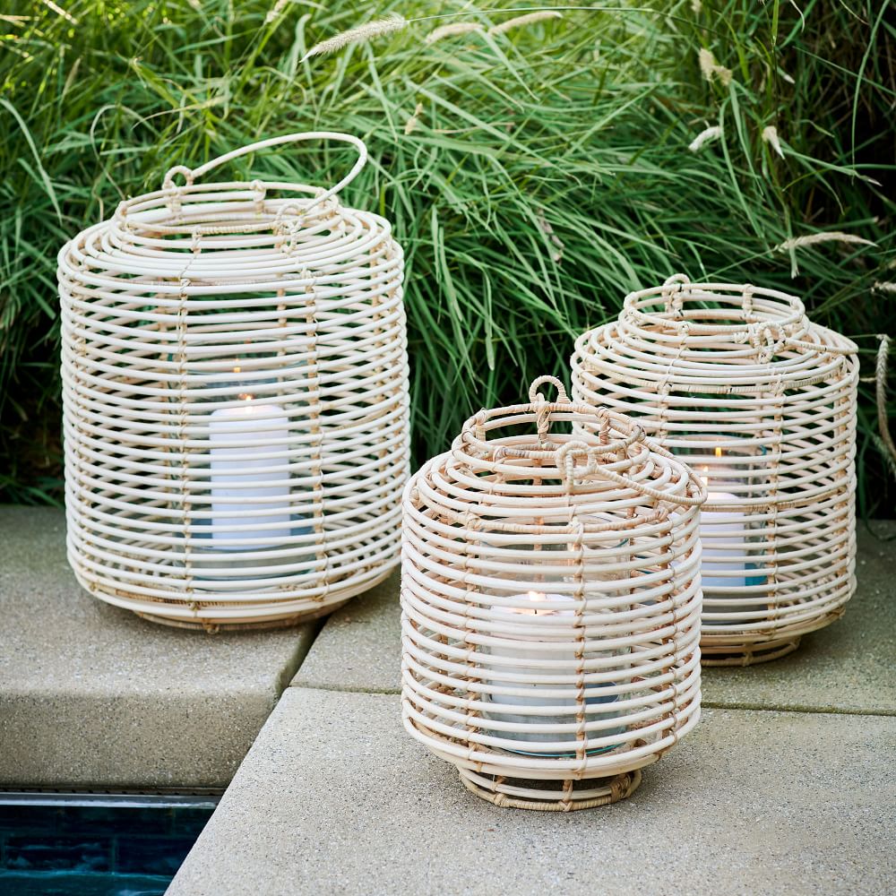 Natural Rattan Lanterns West Elm