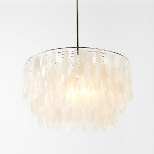 Capiz Tiered Chandelier 24 West Elm