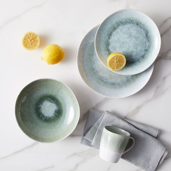 Reactive Glaze Stoneware Dinner Plate Sets West Elm