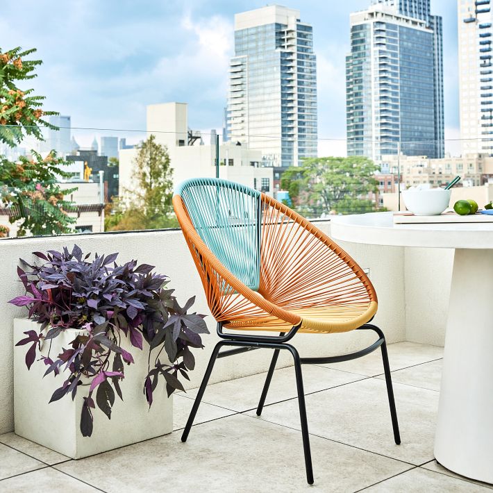 Mykonos Outdoor Dining Chair Set Of 2 West Elm