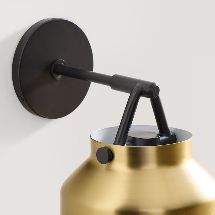 Henry Spun Metal Sconce 7 5 West Elm