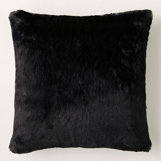 Faux Fur Chinchilla Pillow Cover West Elm