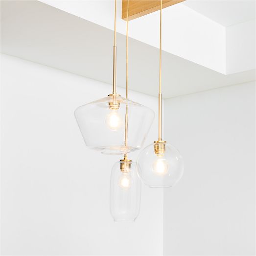 Sculptural Light Multi Chandelier Clear West Elm