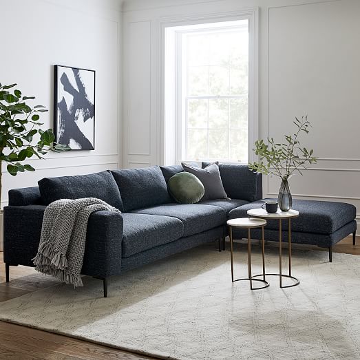 Harper 3 Piece Ottoman Sectional 106 116 West Elm