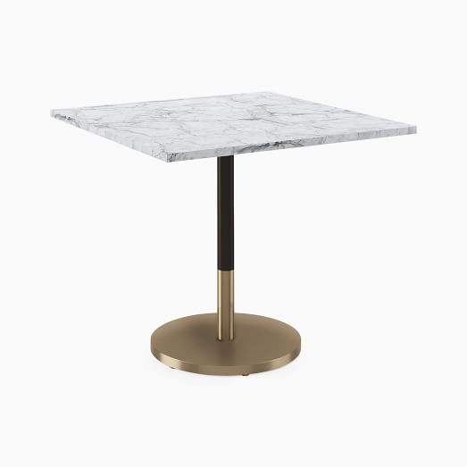 Orbit Restaurant Dining Table Faux Marble Square West Elm