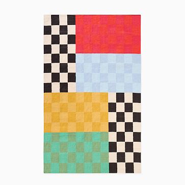 Checker Blocks Rug West Elm