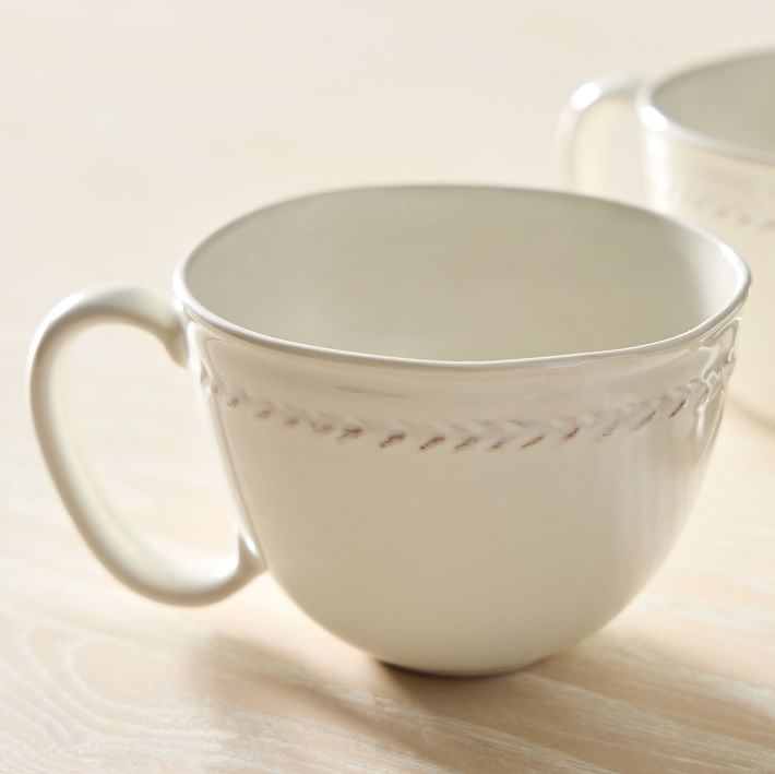 Herringbone Rimmed Mug Sets West Elm