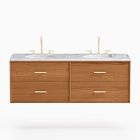 Mid Century Floating Double Bathroom Vanity West Elm