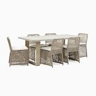 Portside Concrete Outdoor Dining Table Coastal Dining Chairs