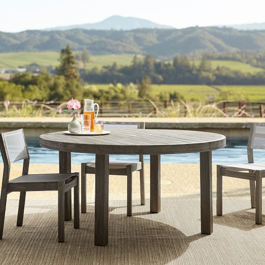 Portside Outdoor Round Dining Table 48 60 West Elm