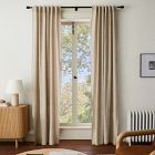 Oversized Adjustable Curtain Rod W Cylinder Finials West Elm