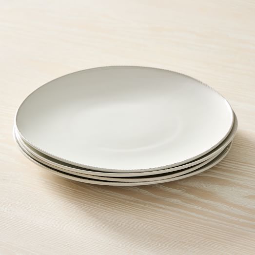 Herringbone Rimmed Dinner Plate Sets West Elm