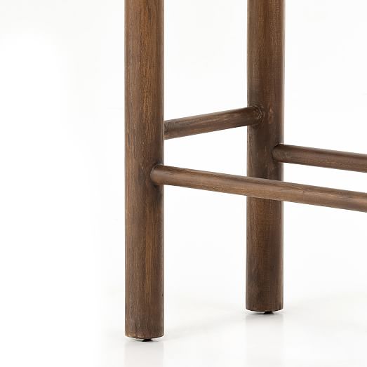 Mahogany Woven Rope Counter Stool West Elm