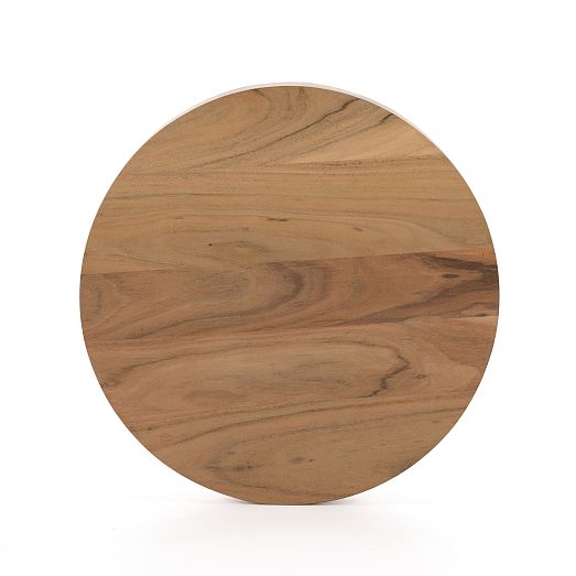 Wood Drum Side Table 22 West Elm