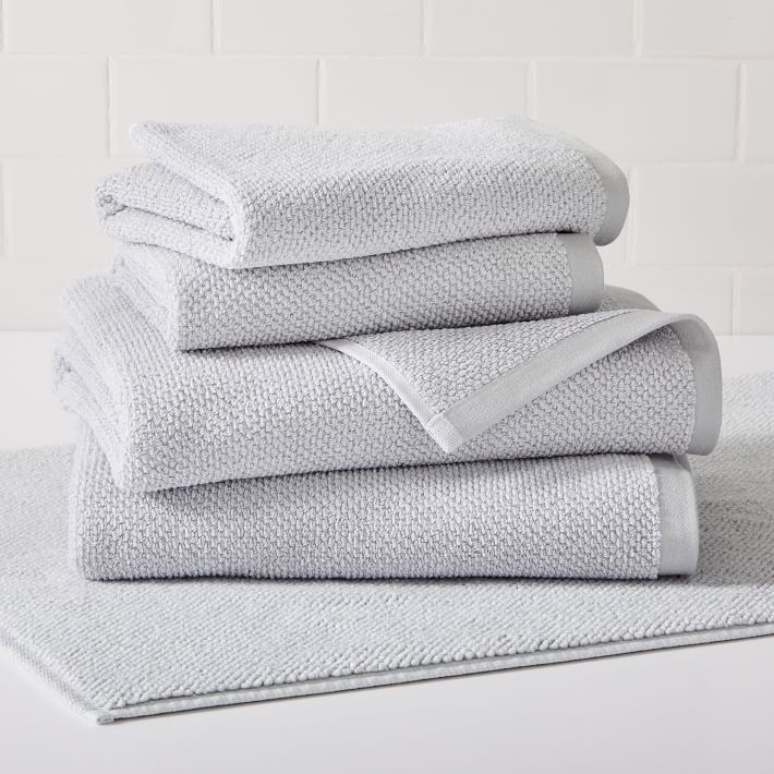 Organic Heathered Starter Bath Towel Set West Elm