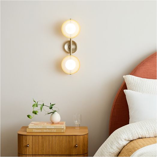 Bezel Light Perforated Metal Sconce West Elm