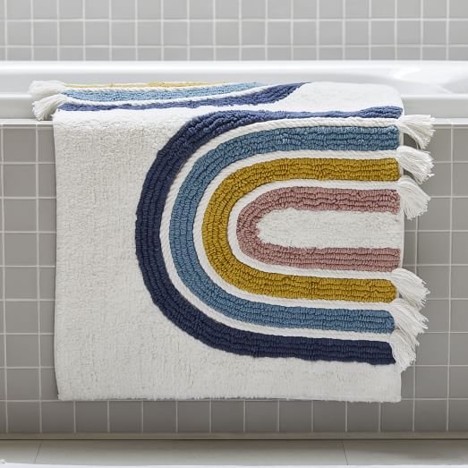 Organic Double Arch Bath Mat West Elm