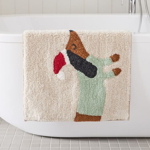 Organic Meri Meri Dachshund Bath Mat West Elm