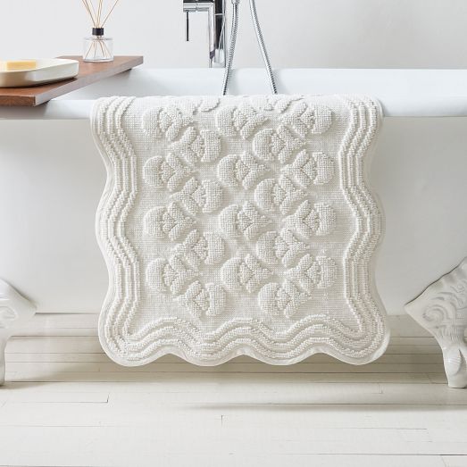 Rhode Thistle Jacquard Bath Mat West Elm