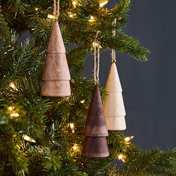 Wood Tree Ornaments West Elm