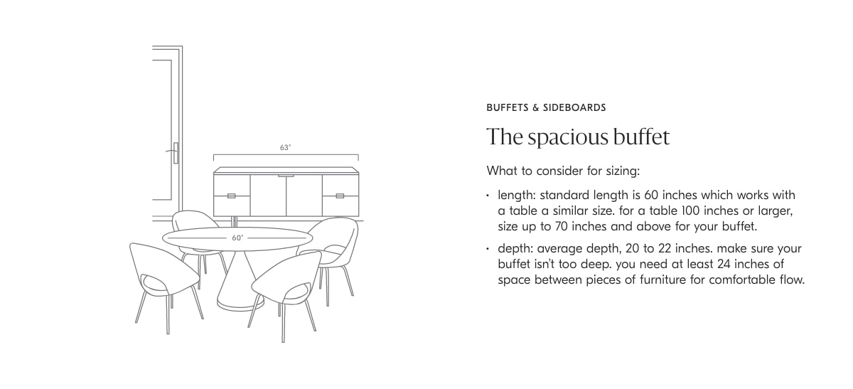 buffets & sideboards: the spacious buffet