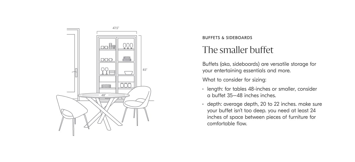 buffets & sideboards: the smaller buffet
