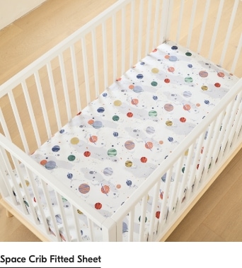 Space Crib Fitted Sheet