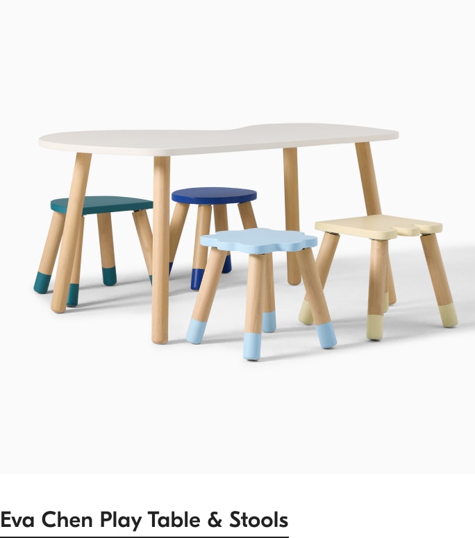 Eva Chen Play Table & Stools