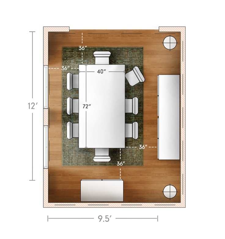 Ideas Advice What Size Dining Table