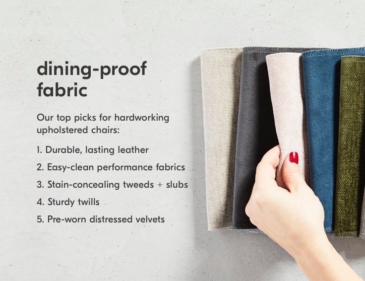 dining-proof fabrics