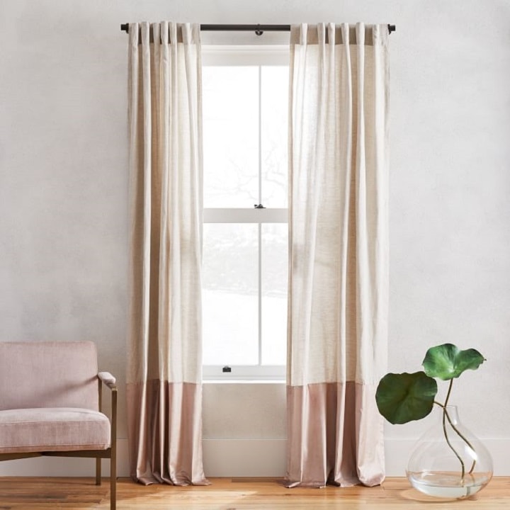 Window Treatment Ideas - Linen Velvet Curtains