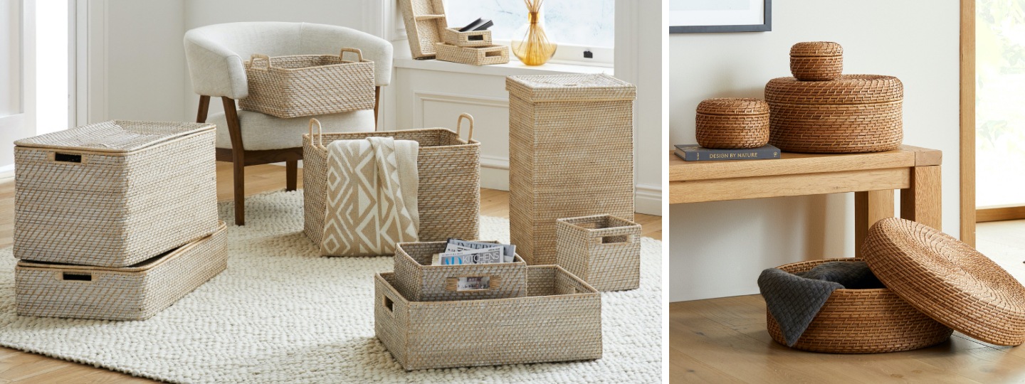modern weave baskets