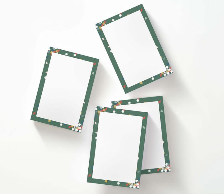Notepads with green border