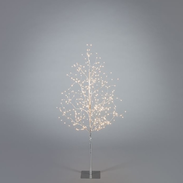 minimalist christmas tree made of led lights
