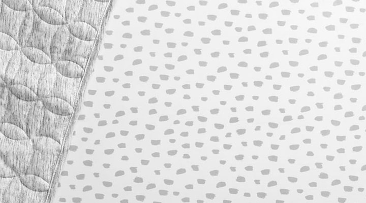 Organic Brushstroke Dot Crib Fitted Sheet