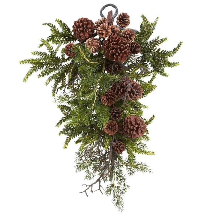 pinecone and bough christmas decoration