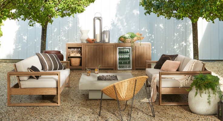 Outdoor Dining Collections - West Elm Patio Furniture Set