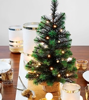 small tabletop Christmas tree