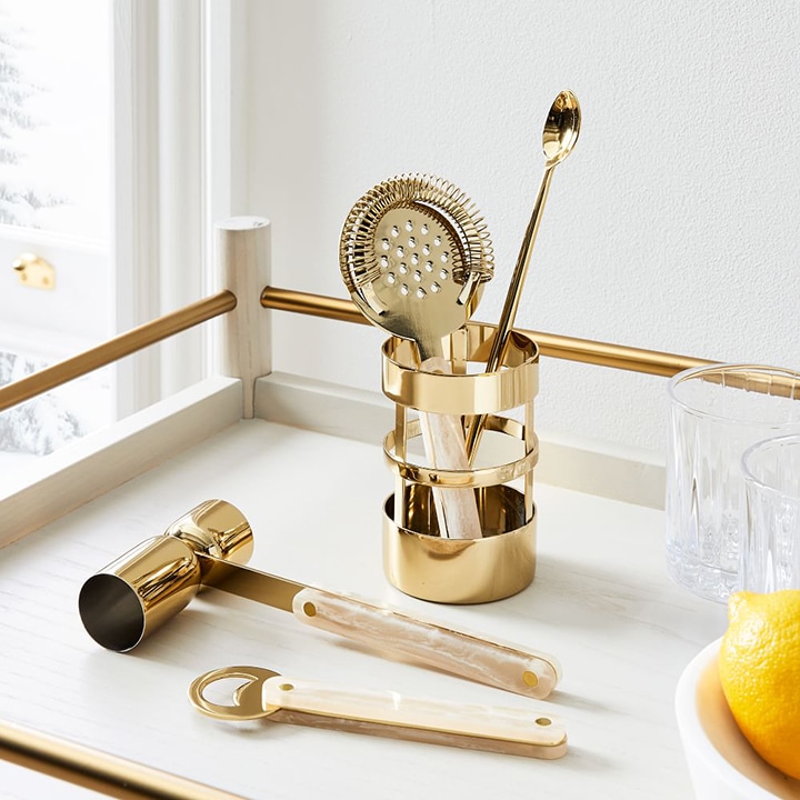 gold cocktail tools