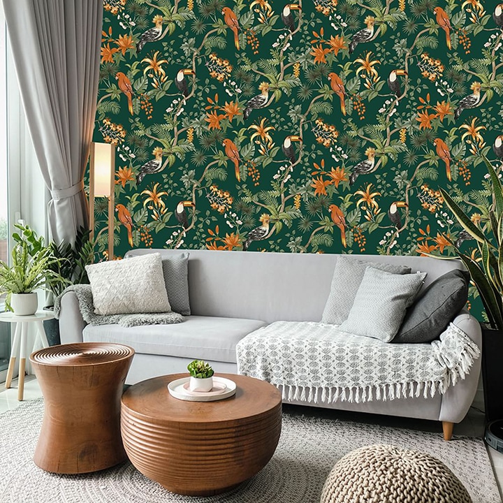tropical plants animal wallpaper