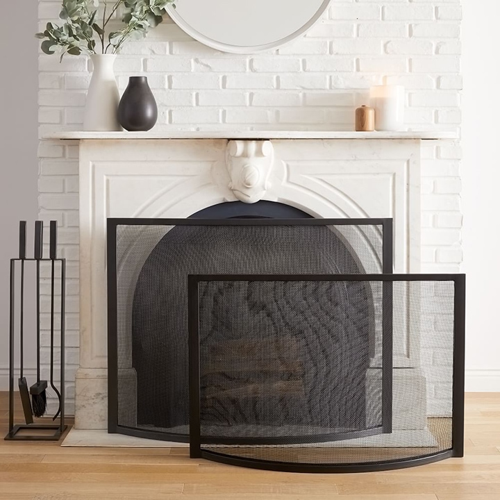 industrial fireplace screen