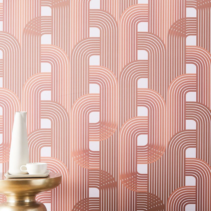 pink modern line wallpaper