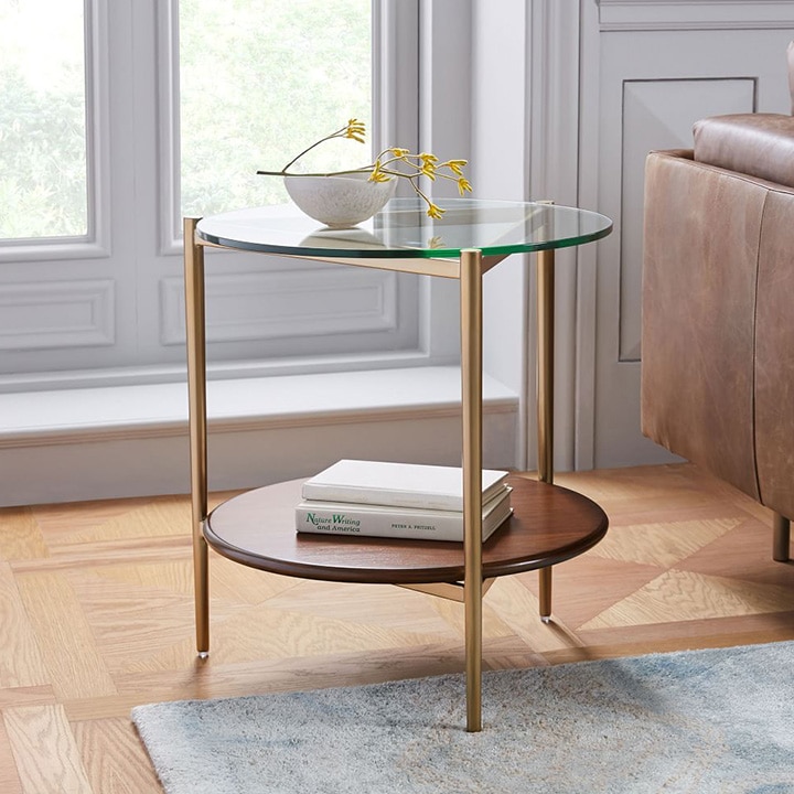 Bronze side table. 