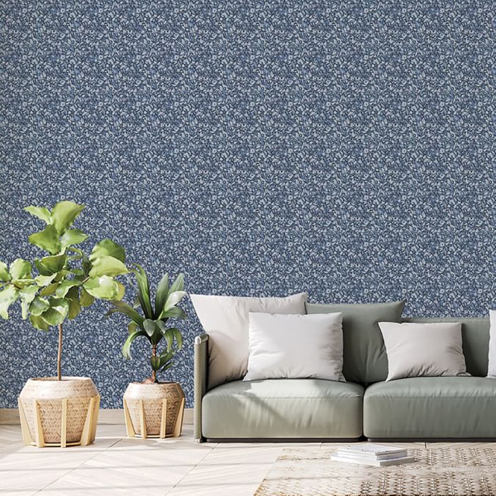 Blue-gray wallpaper. 