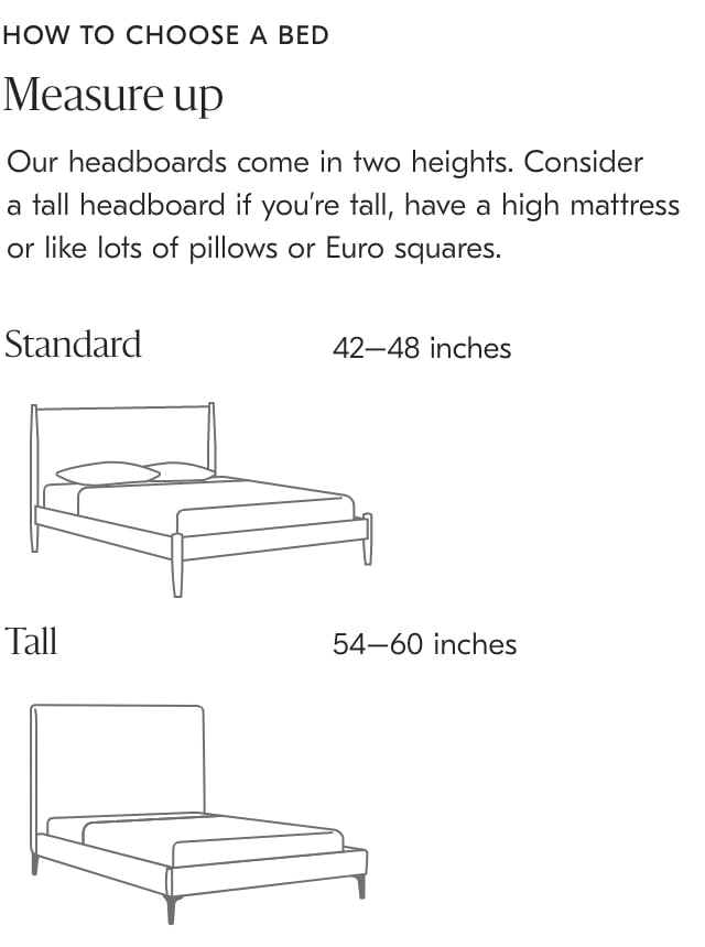 Headboard Sizes Chart And Dimensions Guide Dreamcloud 44 Off