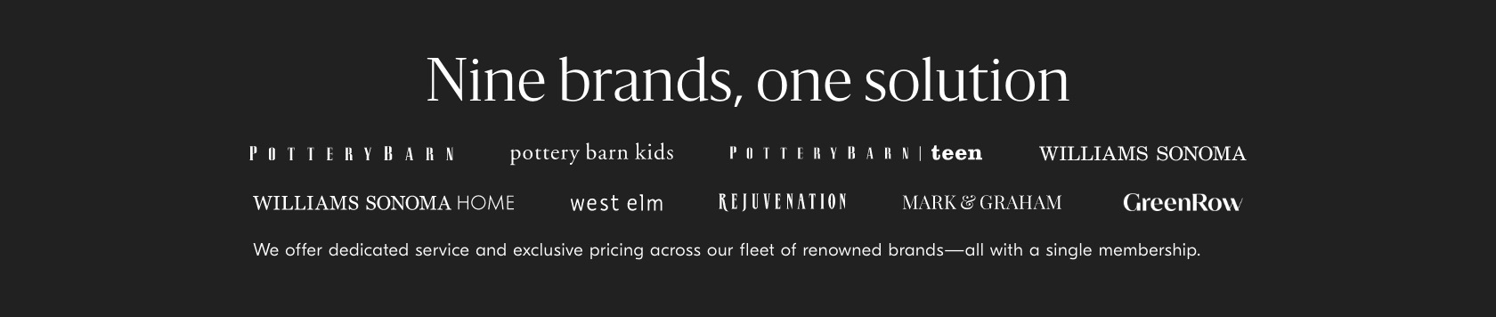 Nine brands, one solution