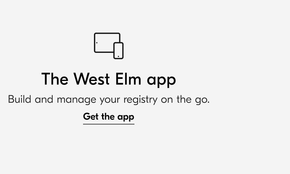 Wedding Registry, Bridal Registry & Gift Registry west elm