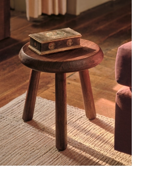 【大セール】West Elm Colin King Wood ボックス Colin King Rustic Wood Side Table (20