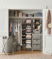 Closet organizers.